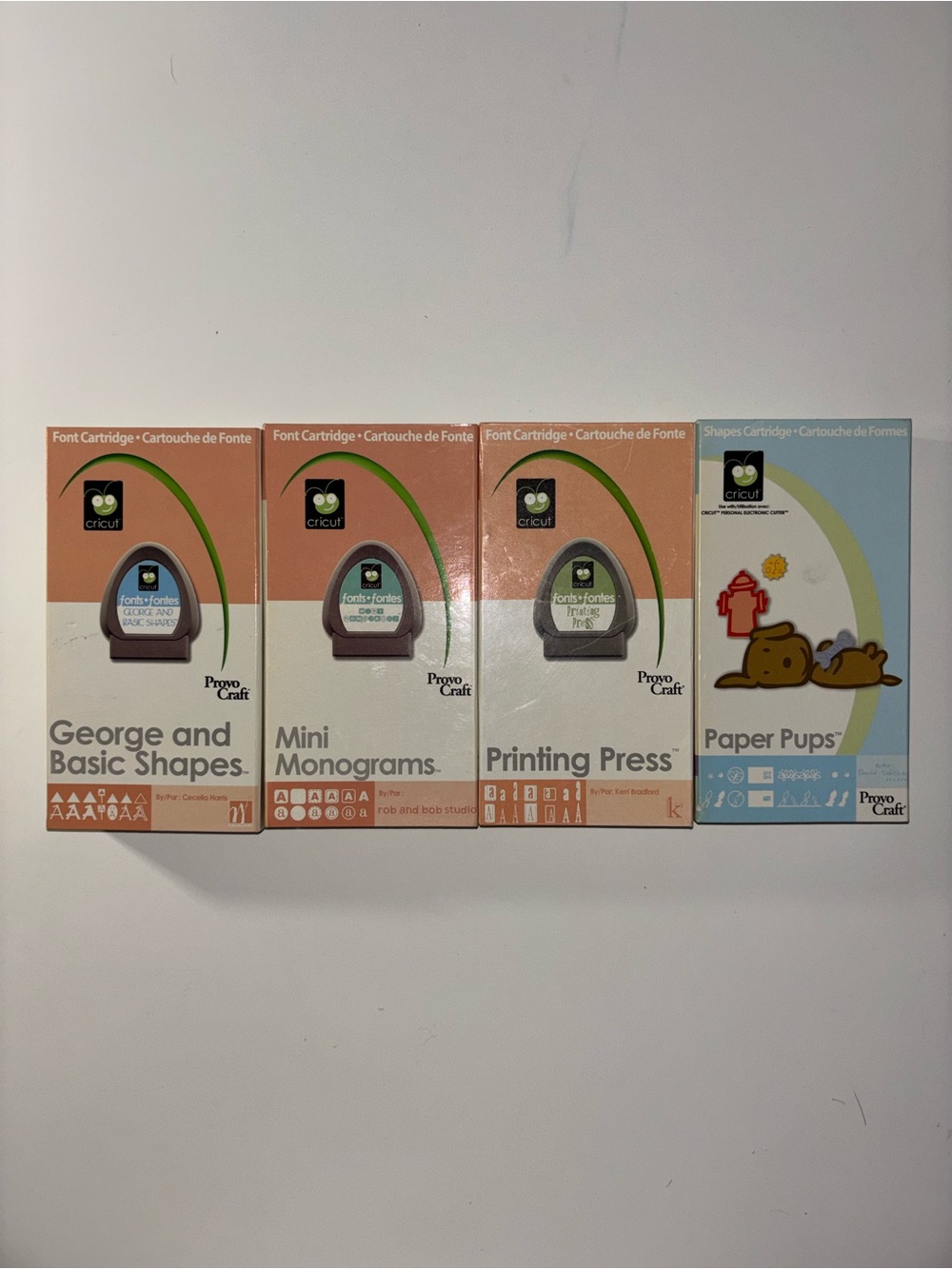 Cricut Font & Shape Cartridge Set